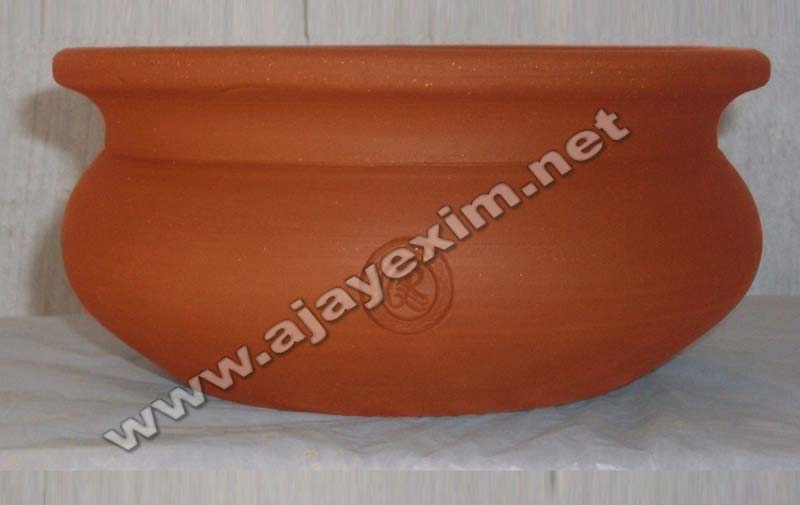 Logo On the Side Biryani Clay Pot