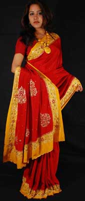 Ladies Embroidered Saree(ESS138_RSS2195)
