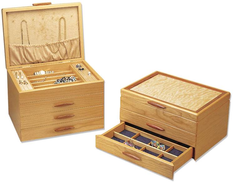 Plain Wooden Jewelry Boxes