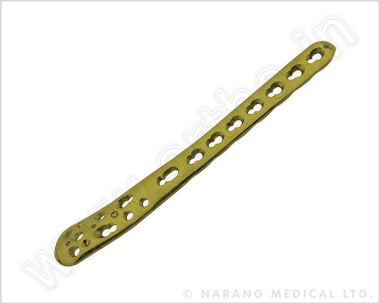 Small Fragment - Medial Distal Tibia Safety Lock Plate 3.5 Low Bend