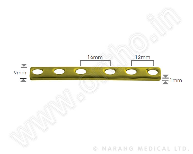 Small Fragment - Standard Implants - One Third Tubular Plate 3.5