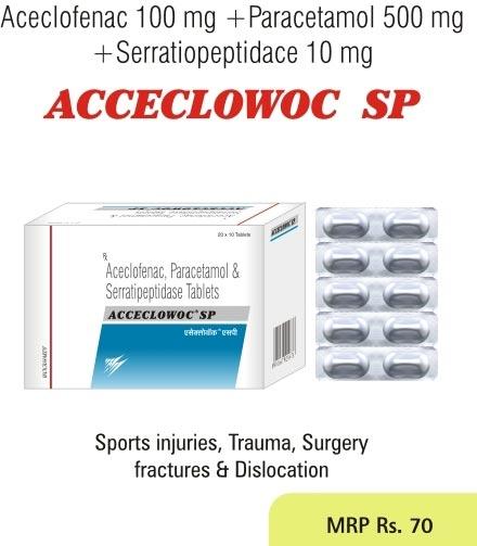 Acceclowoc Sp Tablets Pentowok Iv Injection Retailer Sun Medical Surgical Madurai