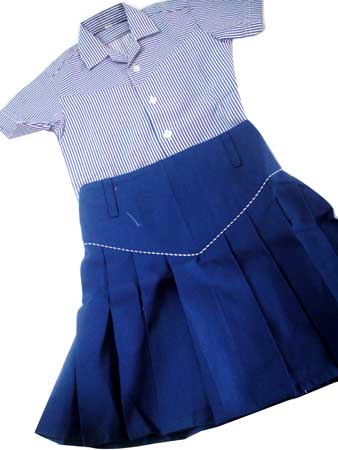 Plain Cotton School Skirt, Size : Large, Medium, Small