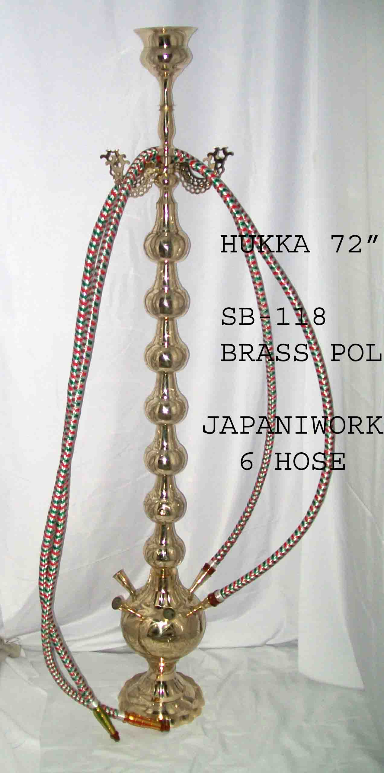 Non Coated Plain 6.350kg Brass Hookah, Feature : Fine Finished