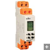 Selec 600DT - 17.5mm Din Rail Analog Timers with LCD Display