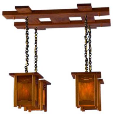 Wooden Ceiling Lamp (SH 24)