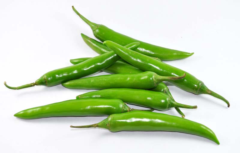 fresh green chilli