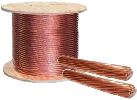 Bare Stranded Copper Conductor, for Electrical Use, Feature : Flexible