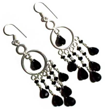 Item Code : HKH-ER-109 Silver Beaded Earrings