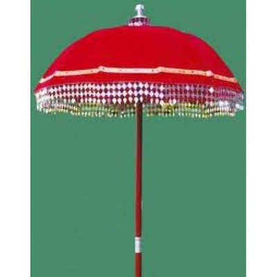 Round Wooden Polyester decorative umbrella, for Decoration, Feature : Durable, Foldable