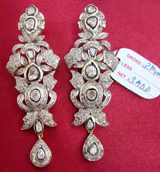 Diamond Polki Earrings (1051)