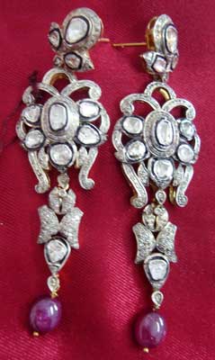 Diamond Polki Earrings (1080)