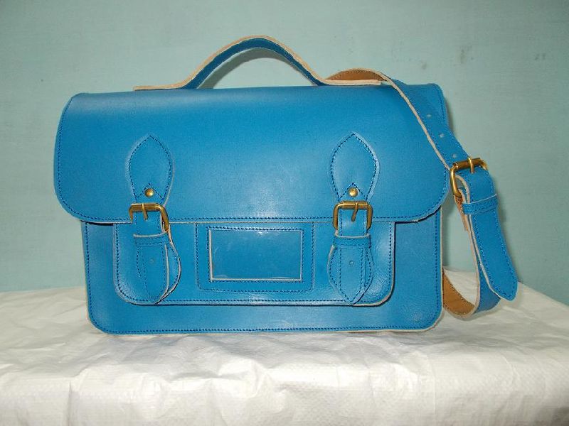 Satchelbag leather ladies bags, Size : medium