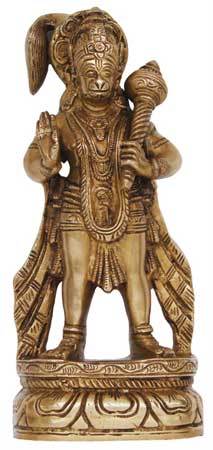 brass hanuman statue