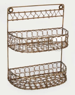 Two Tier Wire Basket 