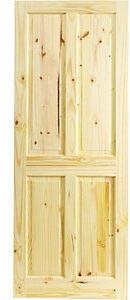 Non Polished Pine Panel Door, for Home, Office etc., Pattern : Plain