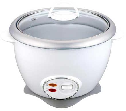 Coated Aluminium Electric Rice Cooker, Color : Grey, Silver