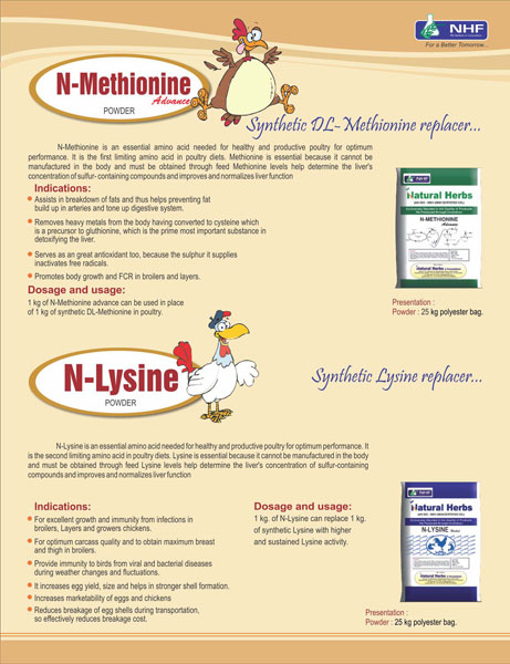 N Methionine, Lysine