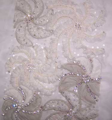 Embroidered Bridal Gown - 001