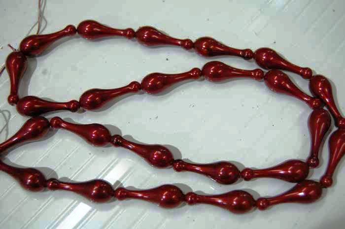 Metalic Droop Beads