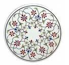 White Marble Inlay Table Tops