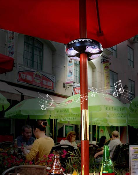 Beach Umbrella Led Light With Bluetooth Outdoor Speaker Manufacturer In Id 711463