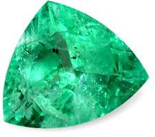 Trillion Emerald Gemstone