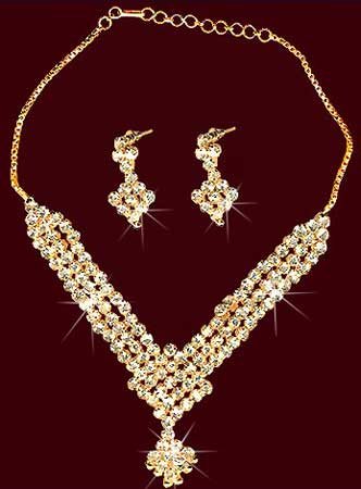 Gold Plated Imitation Necklace Set