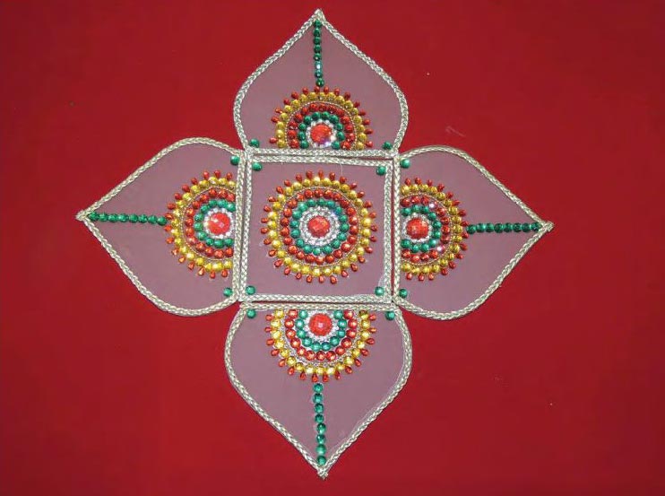 Multicolor Decorative Rangoli