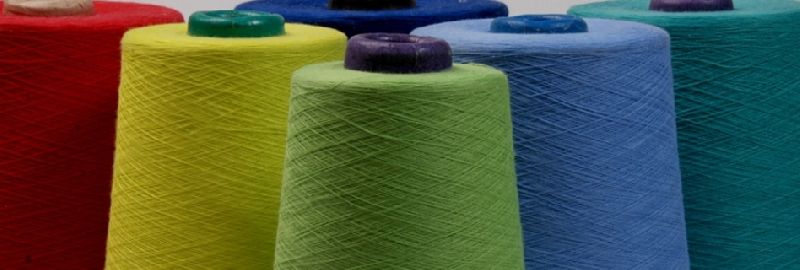 polyester blended dyed yarns