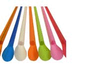 plastic spoon straws