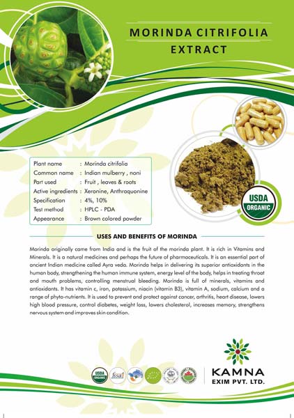 Morinda Citrifolia Extract