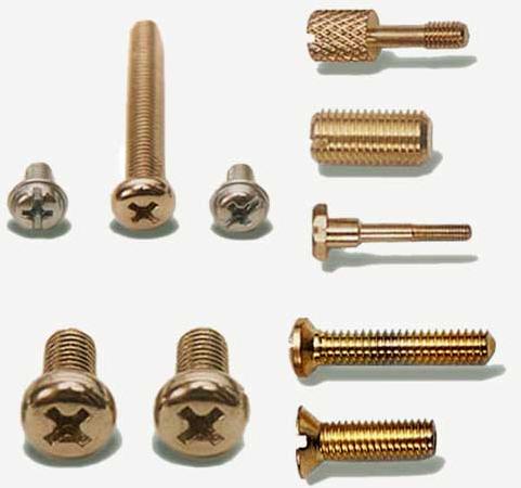 Brass Screws, for Hardware Fitting, Color : Golden
