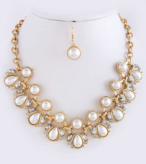 Crystal Necklace (NS2994#1)