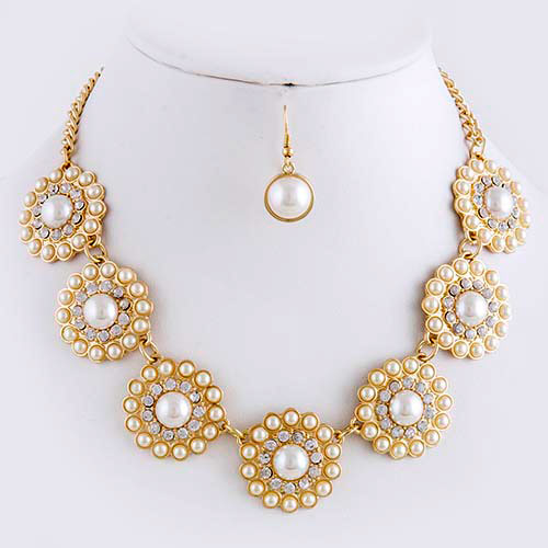 Crystal Necklace (NS2995#1)