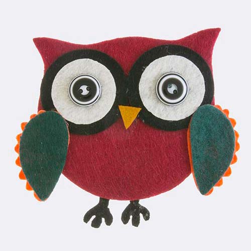 Owl Deco Accent Brooch