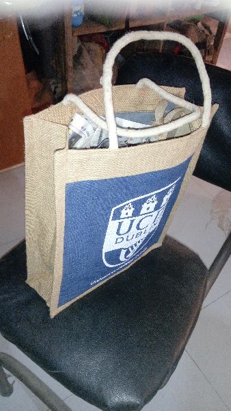 Jute Carry Bag, for Packing, Shopping, Style : Rope Handle