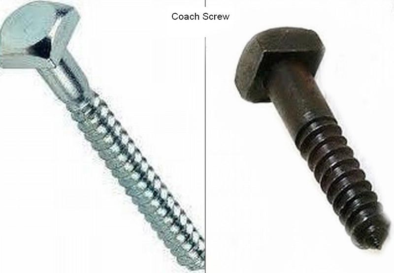 Mild Steel Coach Screws