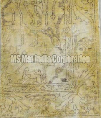 Gold Hand Knotted Woolen Carpet