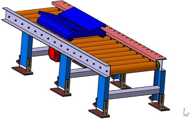 Free Flow Roller Conveyor
