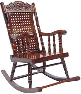 Shilpi Amazing Hand Carved Wooden Rocking Chair Manufacturer In