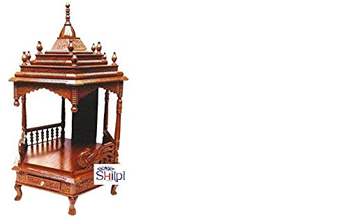 Shilpi Handcrafted Wooden Sheesham Temple