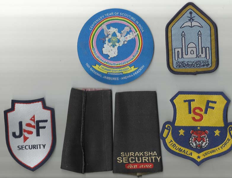 Polyester Security Cloth Badges, Size : 100mm, 110mm