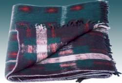 Mehak Wool Double Weave Check Blanket, for Single Bed, Technics : Handloom