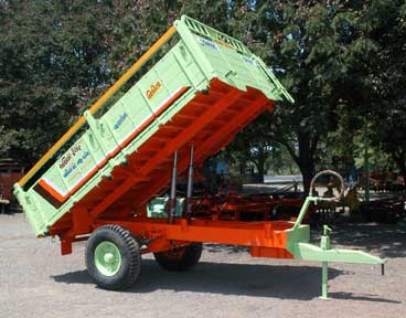 Two Wheel Tipping Tractor Trolley