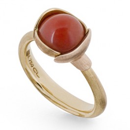 Ole Lynggaard Lotus Ring Red Coral