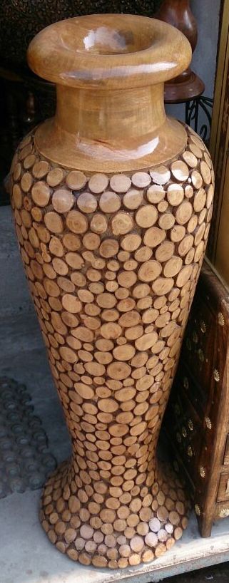 wooden flower pots