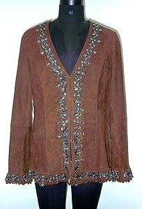 Women Sequin Leather Garments