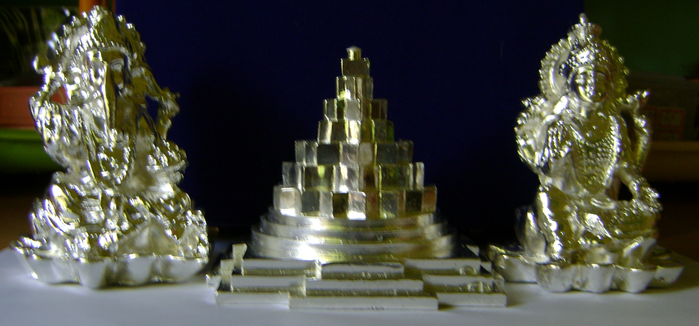 Silver Lakshmi Ganesh