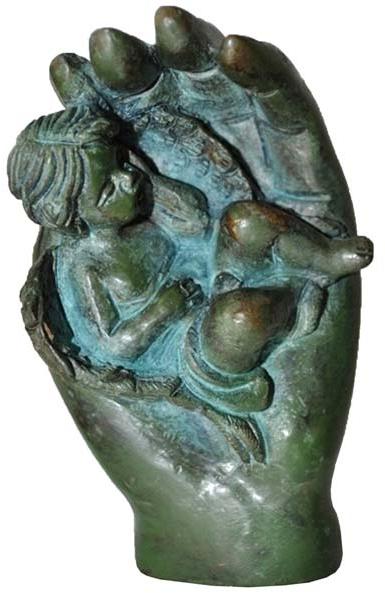 Handicraft Brass Angle Sleeping Idol, Size : 3x2x4 Inch